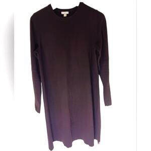 J. Jill plum purple cotton nylon/blend knit long sleeved sweater dress. Size S